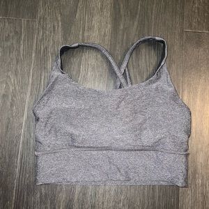 LULULEMON grey sports bra size 2